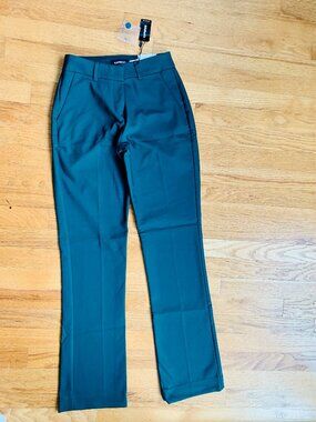 NWT, 00R Green Express Mid-Rise Barely Boot Columnist Pants